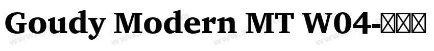 Goudy Modern MT W04字体转换